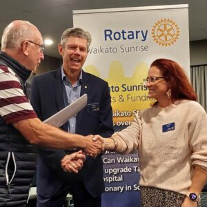 Waikato Sunrise members doing activities