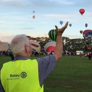 Waikato Sunrise members doing activities