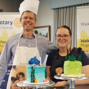 Waikato Sunrise members doing activities